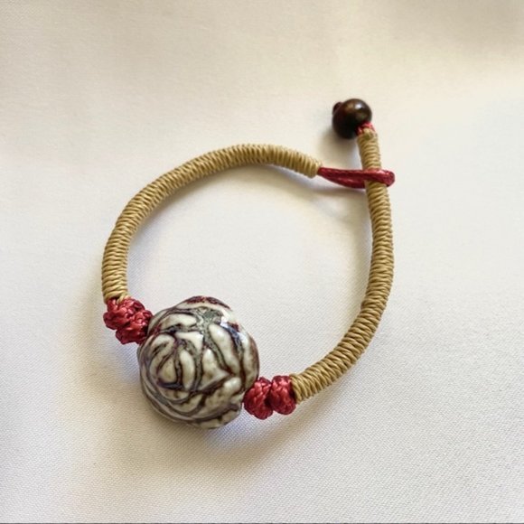 Lagom Studio Jewelry - 💕Last one Rose Flower China Piece Bracelet